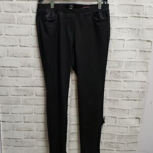 Abs platinum pleather pants